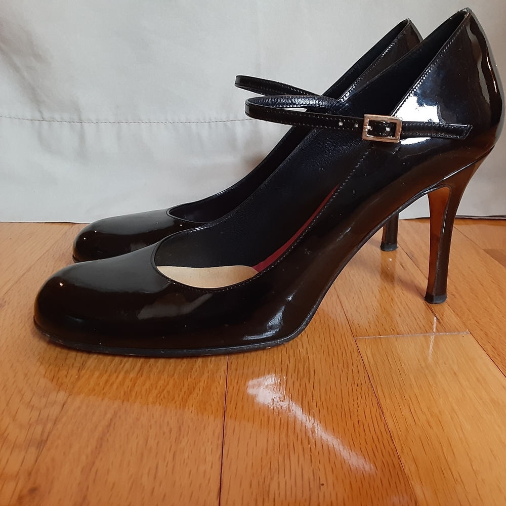 Kate Spade black patent leather heels